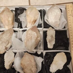 9 piece candle quartz Natural Crystals